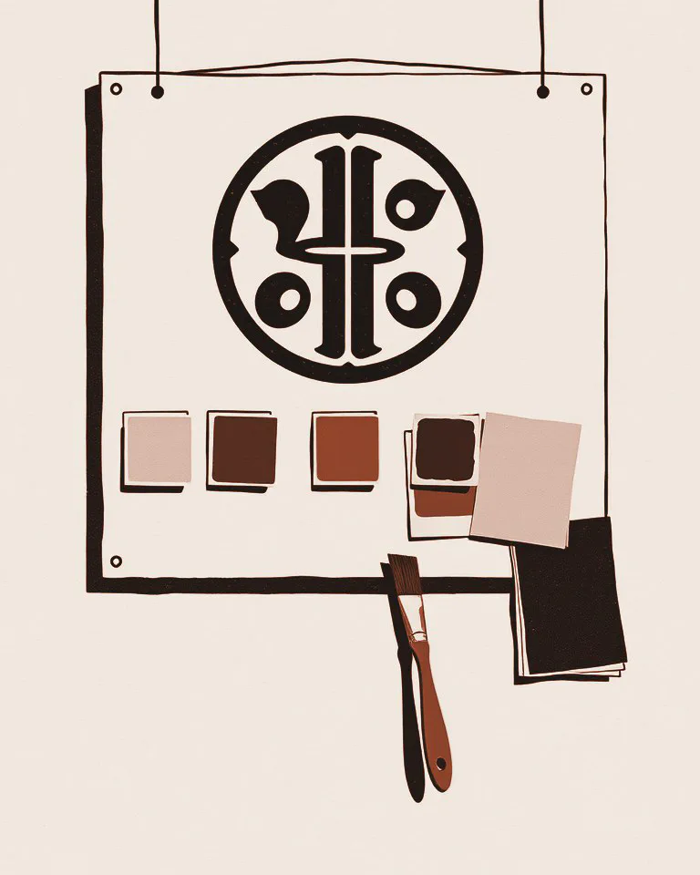 Moodboard di identità visiva