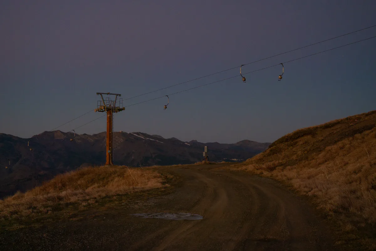 The Tuscan-Emilian Apennines at blue hour